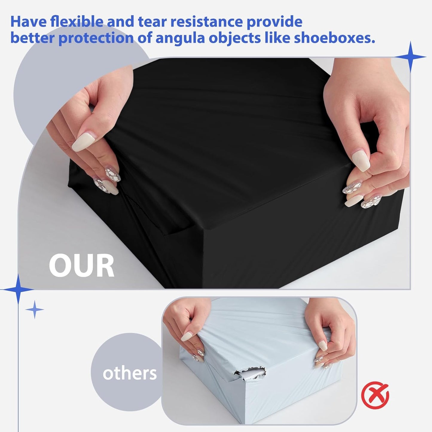 Fuxury Poly Mailers 25 Pcs 17.7 X 22", XL Shipping Bags for Clothing, Strong Adhesive Shipping Mailing Envelopes,Large Self-Sealing Polymailer for Small Business Black #10