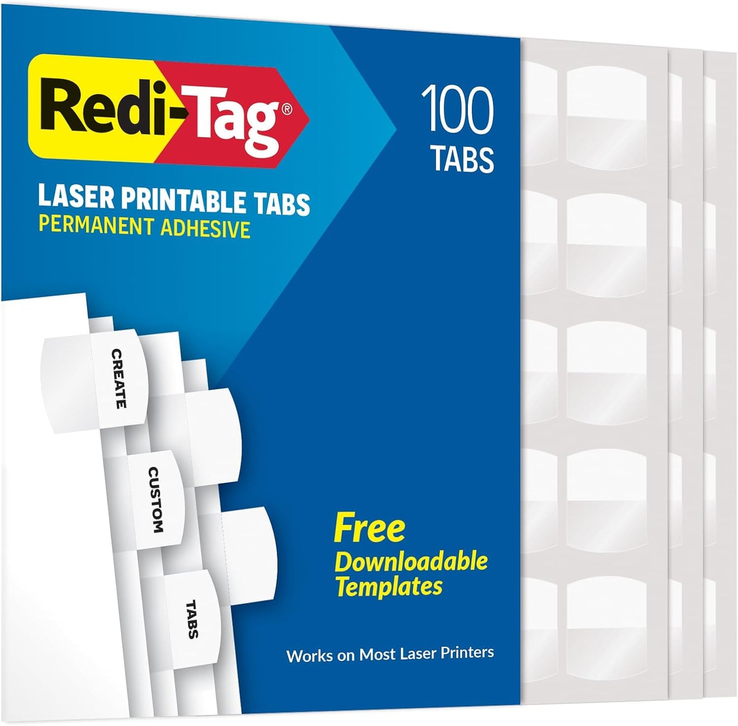 Redi-Tag Copier/Laser/Inkjet Index Dividers (RTG33117),White