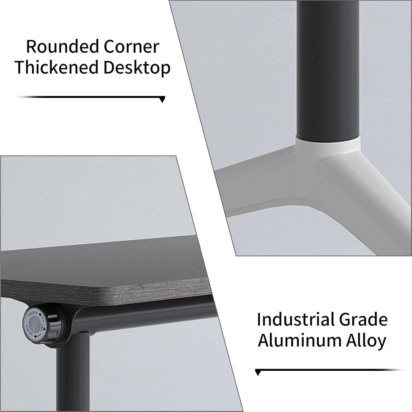 Conference Room Table with Flip-Top Design for Dynamic Meetings, Business Table Computer Desk with Heavy-Duty Frame,Foldable Seminar Meeting Tables for Home Office (2, B, 70.8IN)