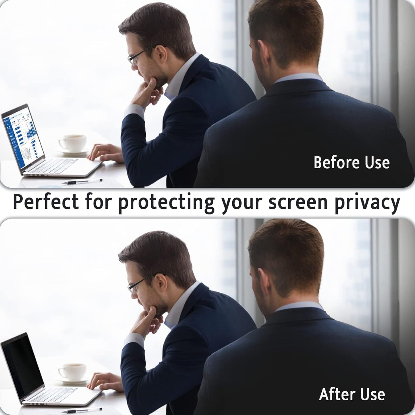 Magnetic Privacy Screen for MacBook Pro 13 Inch (2012-2015), Removable Anti Blue Light Glare Peep Filter Black out Screen Protector for Mac 13In Laptop Model (A1278, A1425, A1502)