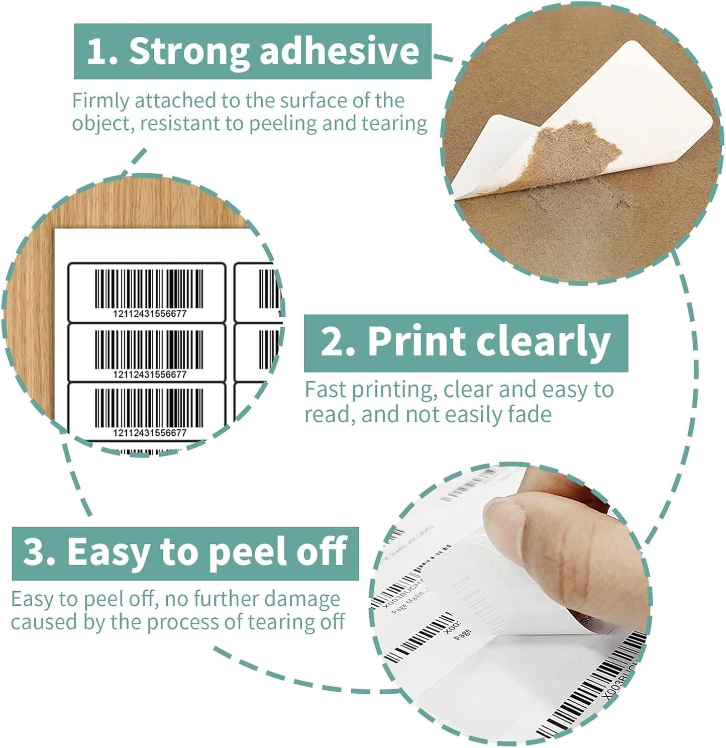 30 up Labels 1" x 2-5/8" Shipping Address Labels, FBA SKU Barcode Tags, 2000 Sheets 30 Per Page Mailing Labels for Laser/Inkjet Printers