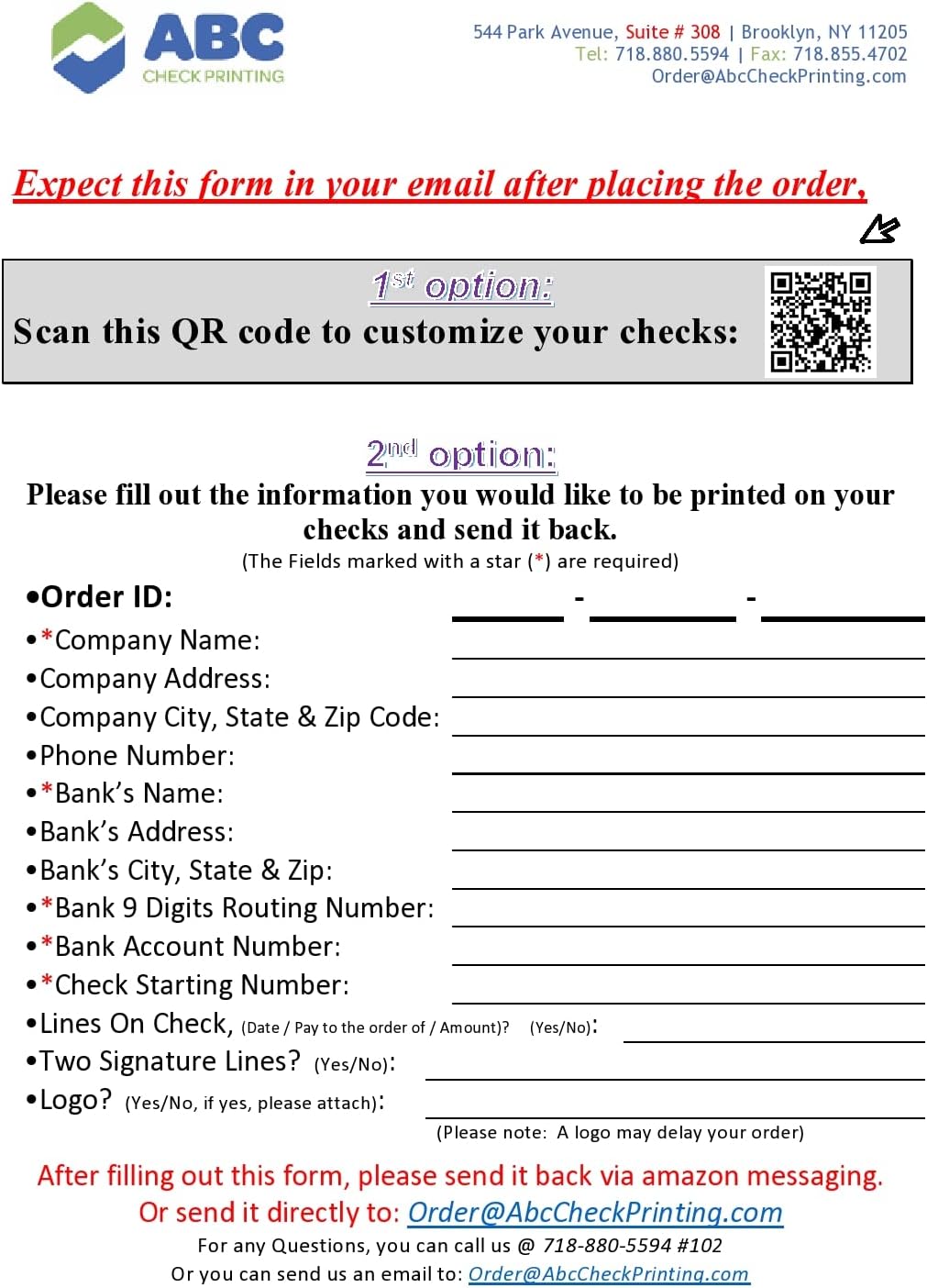 ABC Computer Checks Compatible w/Quick Books, Checks on Top, Purple Linen (250 Sheets)