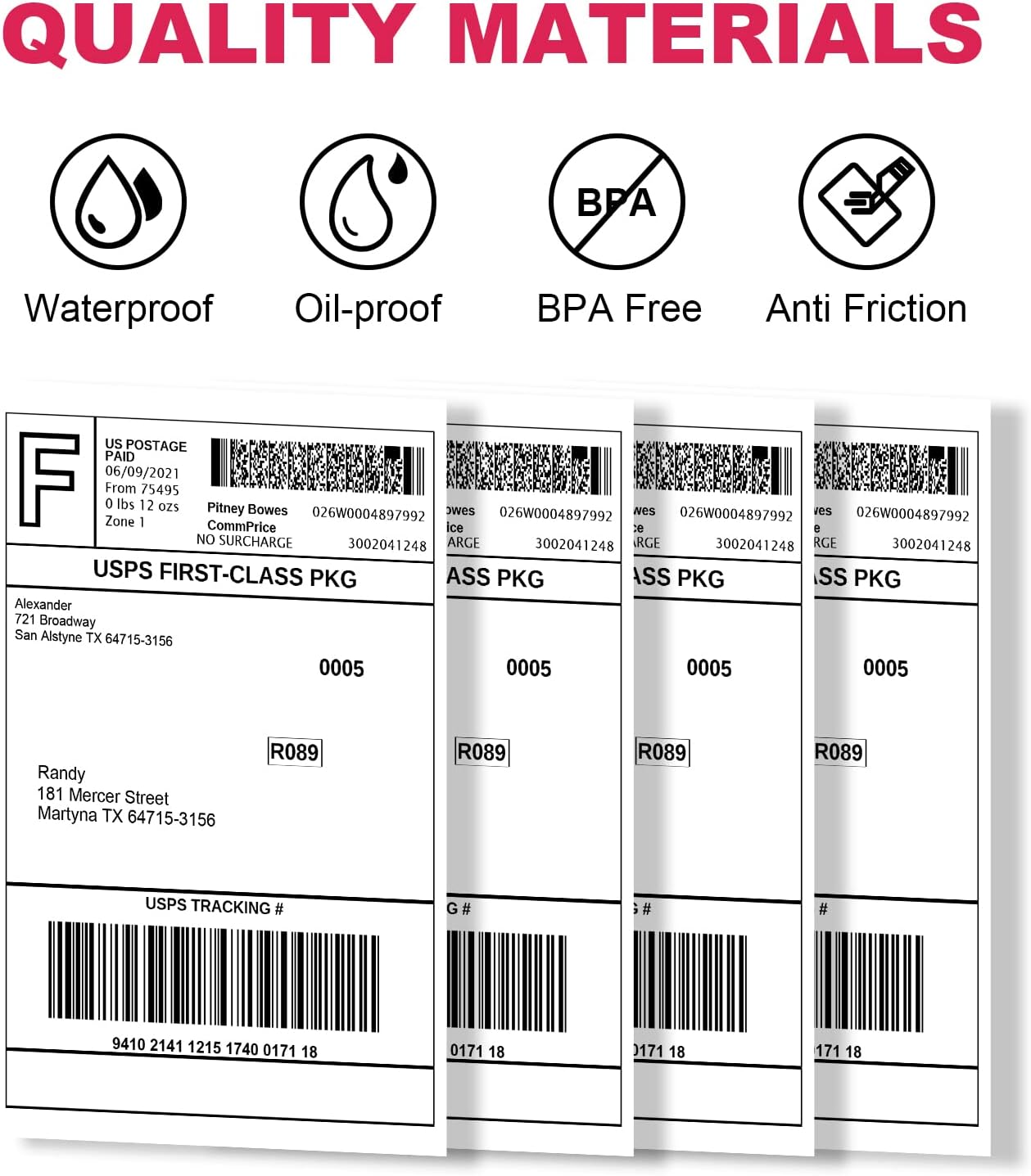 Thermal Labels 4x6 Roll - 10000 Labels, 4x6 Perforated Postage Shipping Label for Rollo, Zebra, MUNBYN and Polono Thermal Printers (NOT for DYMO)
