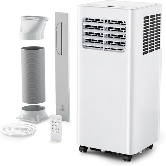 EUHOMY 10000 Btu Portable Air Conditioners, 4 in 1 Portable AC with Cool, Dry, Fan, Sleep Modes, Room Air Conditioners with 52dB & 24H Timer, with Remote, for Bedroom, Rooms, Apartment up to 450 Sq.Ft