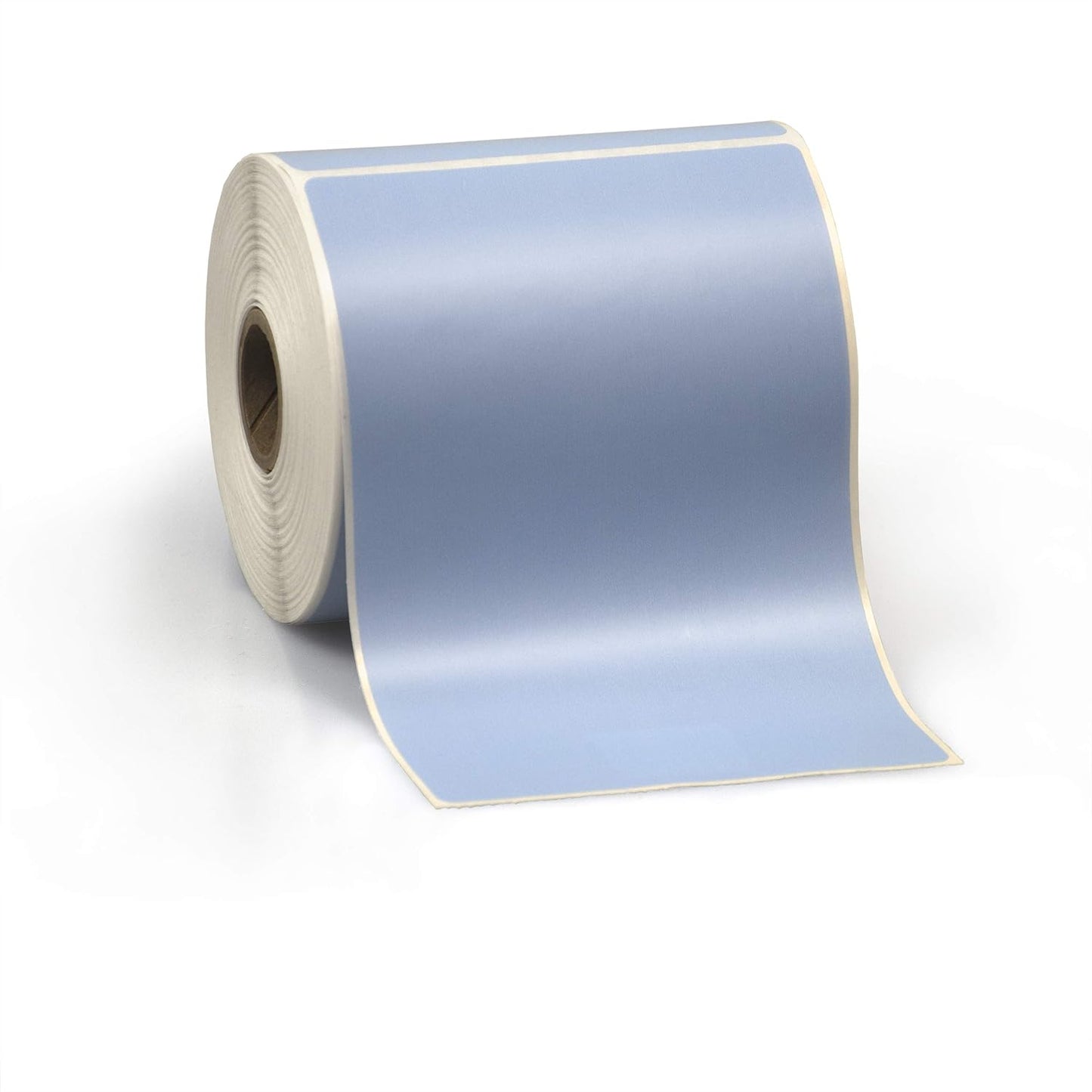 4" X 6" Direct Thermal Perforated Stickers Labels for Shipping Labels, Inventory, and Color Coding - Compatible with Zebra, Rollo, Godex and More (Blue, 1 Roll)