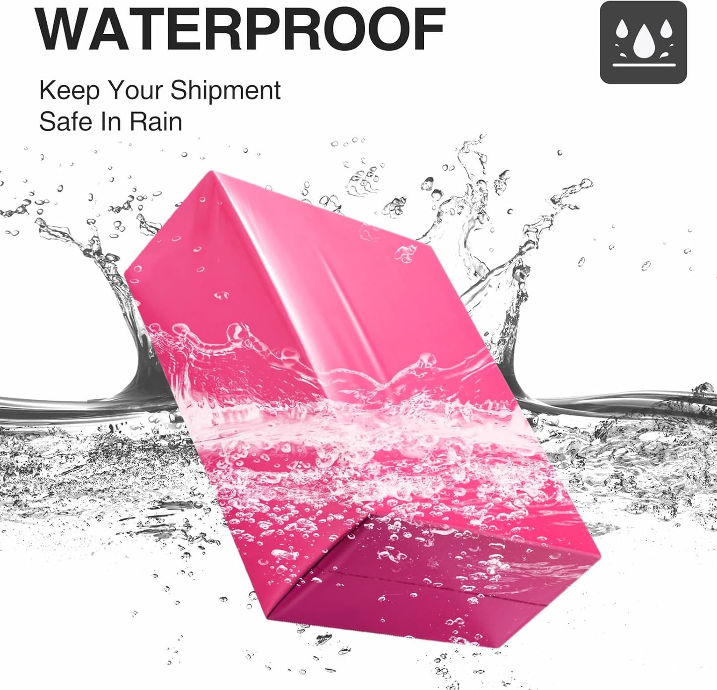 UCGOU Poly Mailers 14.5x19 Inch Hot Pink 200 Pack Large Shipping Bags #7 Strong Thick Mailing Envelopes Self Sealing Adhesive Waterproof and Tear Proof Shipping Bags for Clothes
