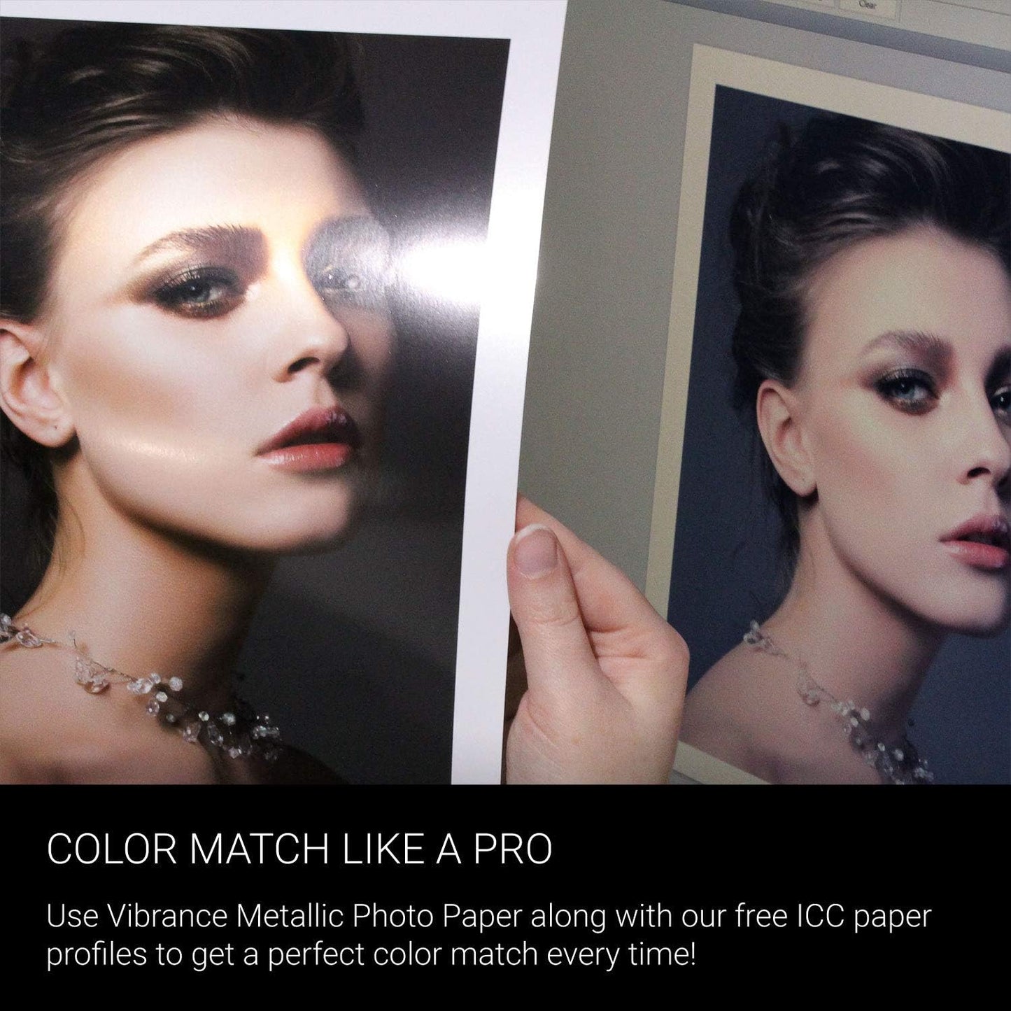 Vibrance Metallic Photo Printer Paper 10 mil 255 gsm Premium Photo Paper Sheets 17 x 22 inches 50 Sheets Works with All Inkjet Printers Including Professional Makes and Models Like Epson Canon HP