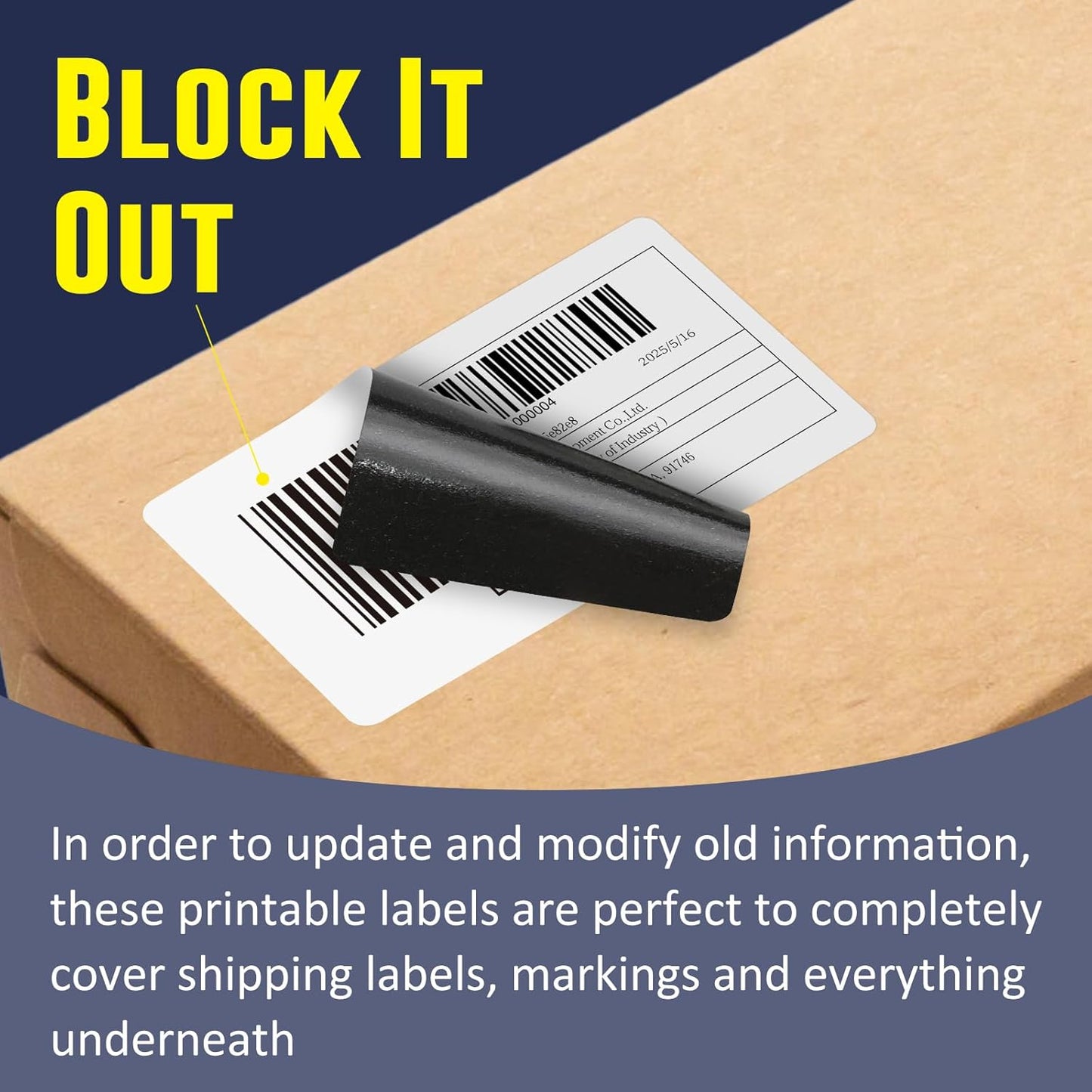 L LIKED 2.25" x 1.25" Direct Thermal Labels, Permanent Adhesive Barcode Address Label & Compatible with Rollo, Zebra and Other Desktop Printers (12 Rolls, 12000 Labels)