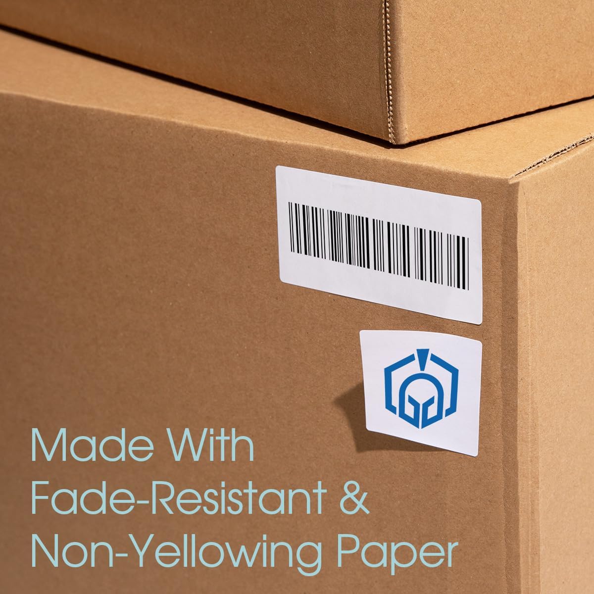 1 1/2" X 1" Matte White Printable Labels Compatible with Inkjet and Laser Printers - 100 Sheets, 5000 Total Paper Stickers for Return Addresses, UPC and EAN Barcodes - Spartan Industrial