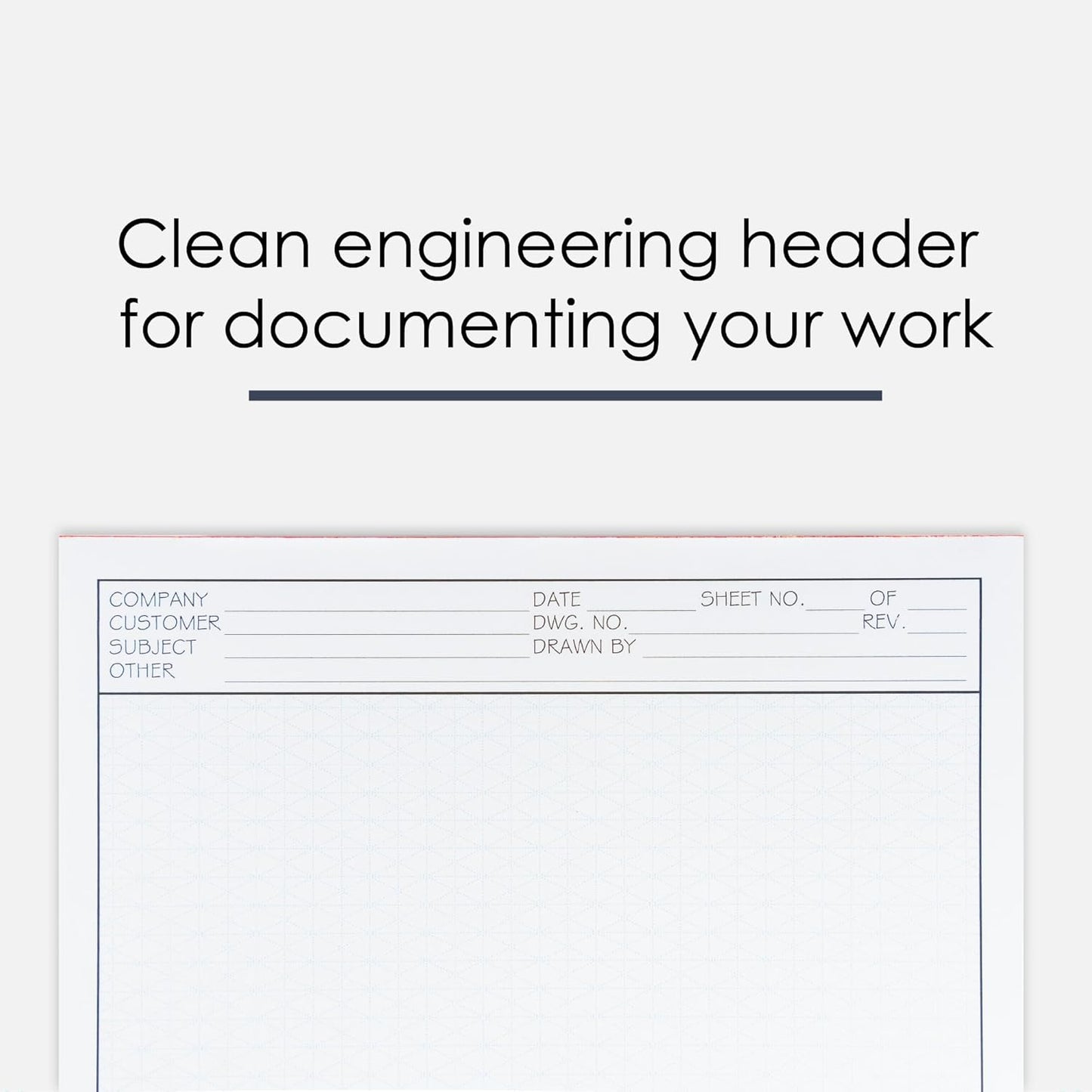 8.5" x 11" Isometric Graph Paper 50 Sheets Portrait - 0.25" Grid, Non-photo Blue, High Brightness, Drafting, Engineering, Art, 3D Design (1-Pack)