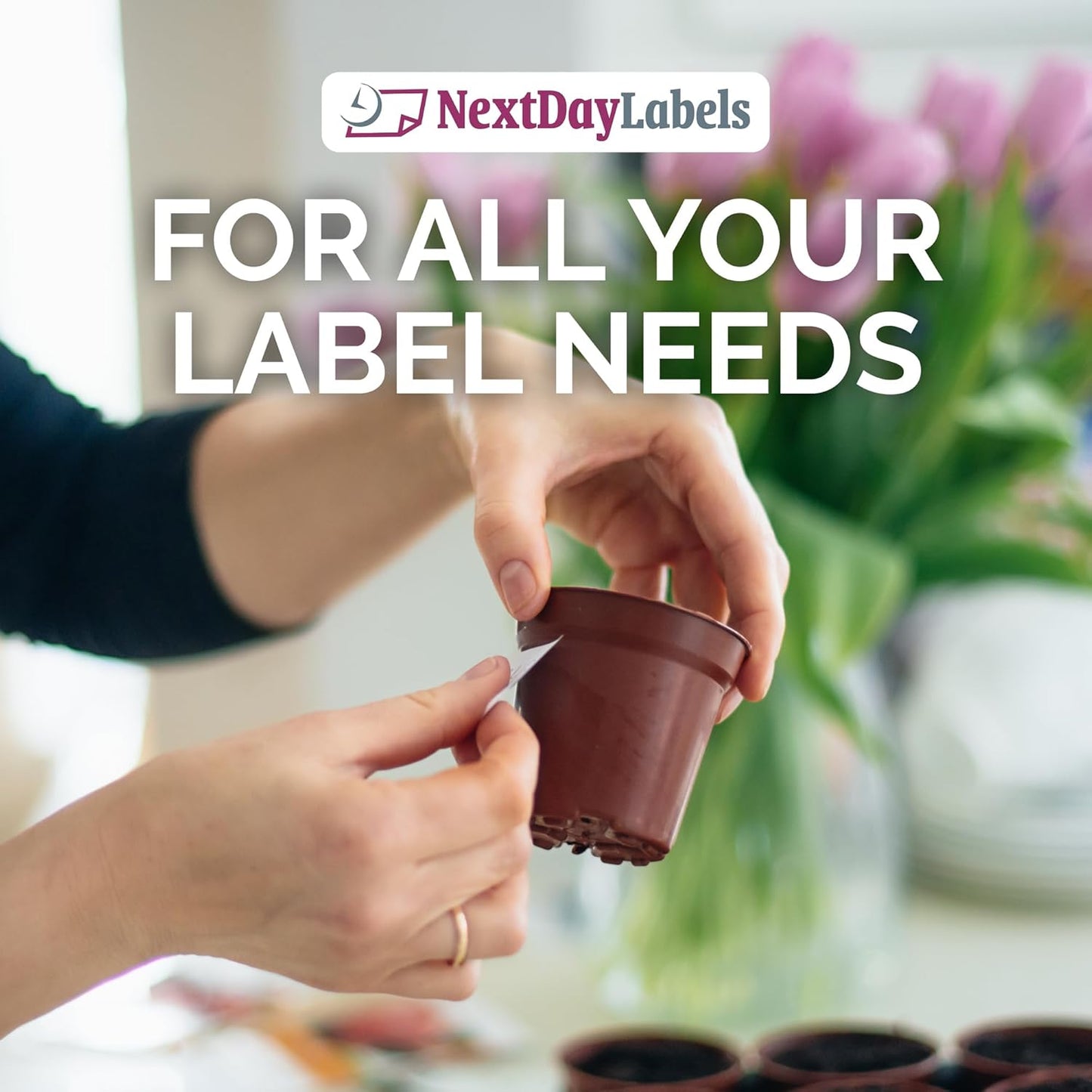 NextDayLabels 3/4 Inch Round Labels - Matte White Blank Circle Stickers, 2700 Printer Labels (108 Per 25 Sheets)