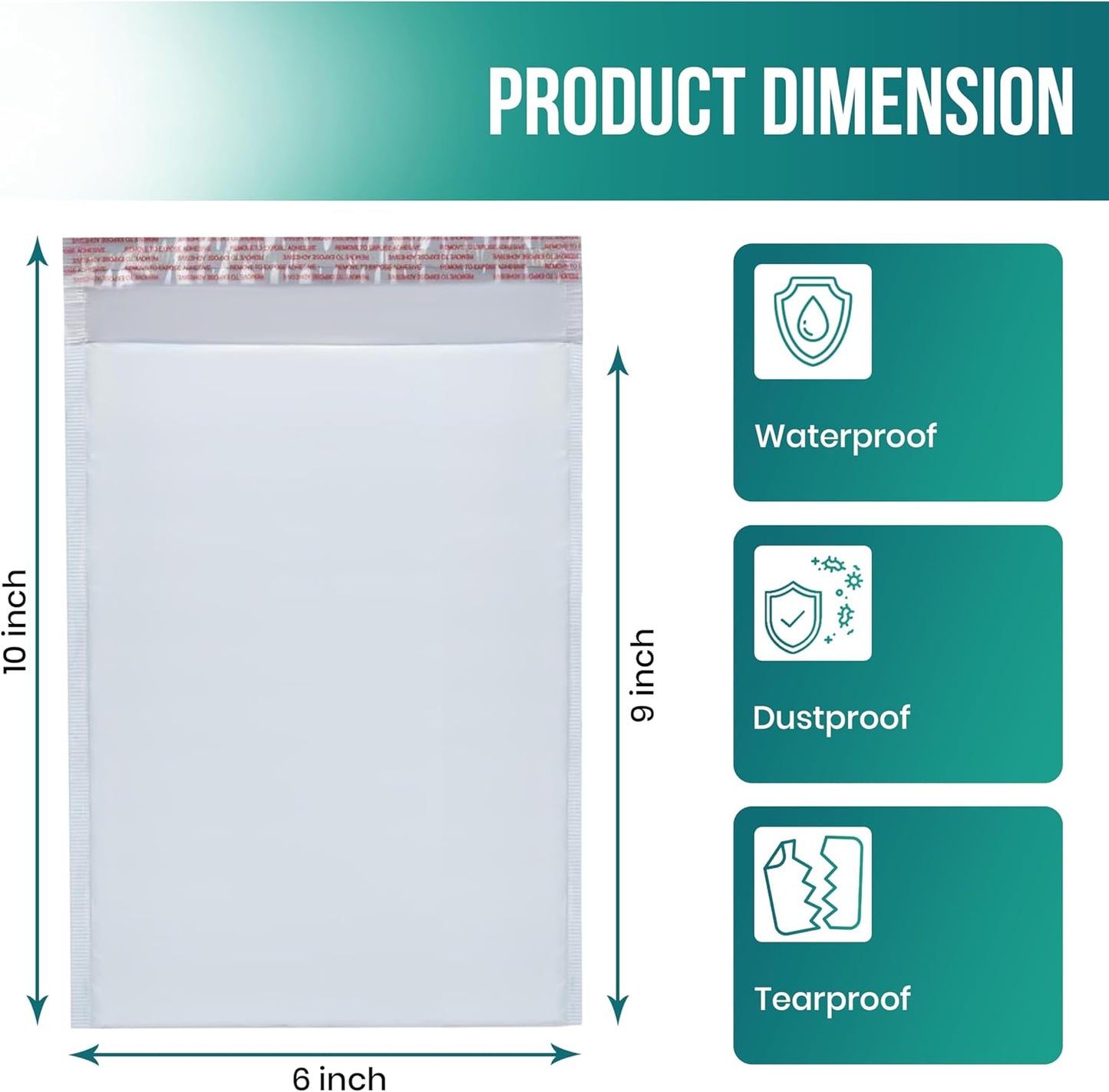 Levex - #0 6" x 10" [100 Pack] Poly Bubble Mailers, Padded Envelope Mailers, Packing Envelope & Mailing Bags for Shipping