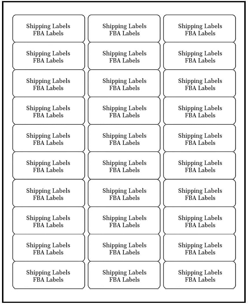 30 UP Address Labels for Inkjet Printers 1" x 2-5/8", Pack of 4500 Labels