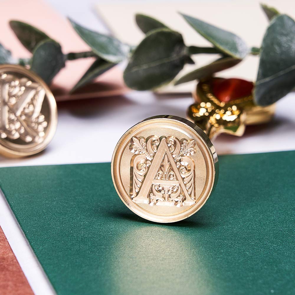 Letter D Alphabet Sealing Wax Stamp, Wax Seal Stamp D, Gold