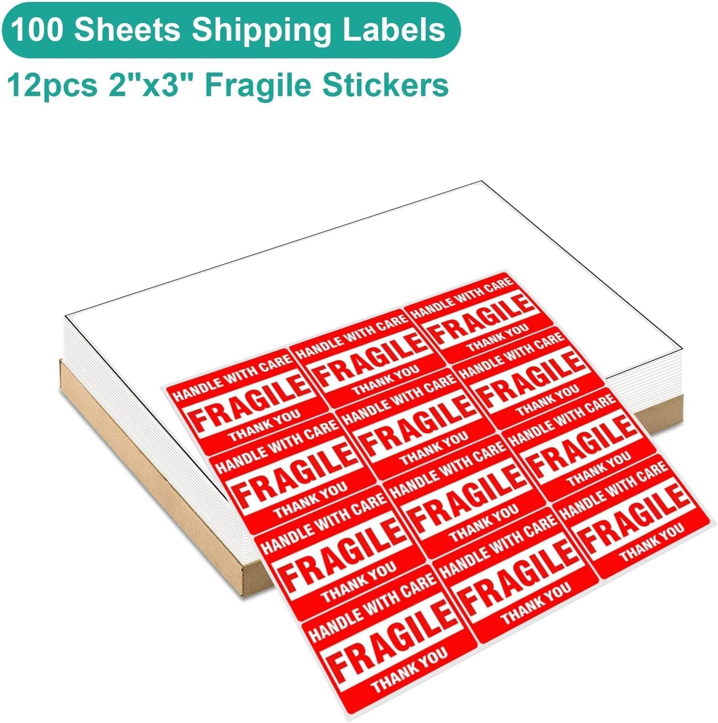 MFLABEL Full Sheet Sticker Label, Address Sticker, White Matte Label Paper, 8-1/2" x 11" Shipping Labels for Laser & Inkjet Printer (700 Labels, 700 Sheets)