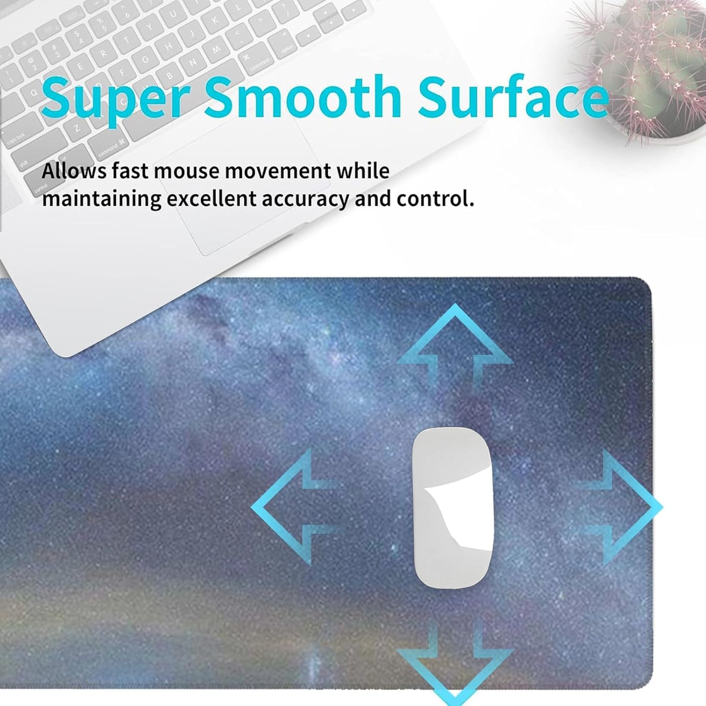 Bear Gaming Mouse Pad, Desk Mat, Non-Slip Rubber Base Cool Aesthetic MousePads for Computer Laptop Keyboard Office School Home Desktop Decor 31.5" x 11.8"