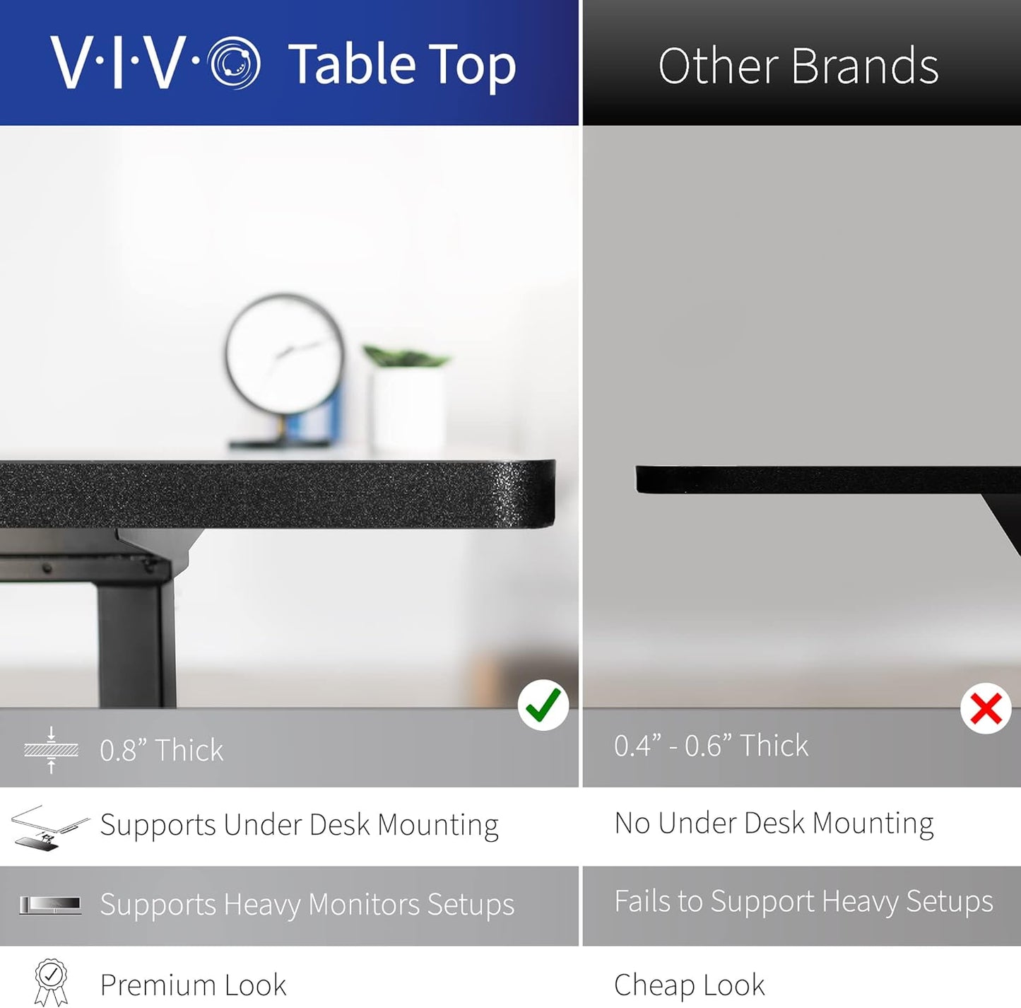 VIVO Electric Corner L-Shaped 63 x 55 in Standing Desk, Memory Height Adjustment, Dark Gray Top Black Frame, DESK-E3CTG