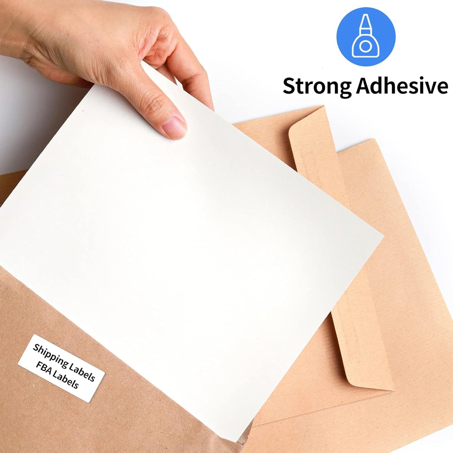 2"x4" Shipping Address Labels, 10-UP Blank Mailing Labels, White Self-Adhesive Customized Stickers for Inkjet and Laser Printer [400 Sheet, 4000 Labels]