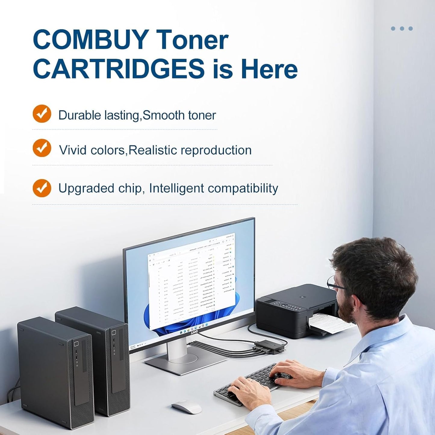 210A Toner Cartridges 4 Pack 210X Replacement for HP 210A W2100A 210X W2100X High Yield for HP Color Laserjet Pro MFP 4301fdw 4301fdn Pro 4201dw 4201dn Series Printers (BK/Y/C/M, with Chip)