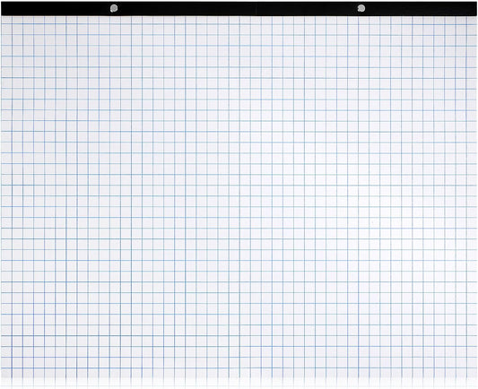 Fainne Large Engineering Graph Paper Pad 22''x17'' Landscape 4" x 4"Grid Pad Giant Drafting Sketching Graph Paper for Engineer Architect Designer Mathematician Draftsman(White and Blue)
