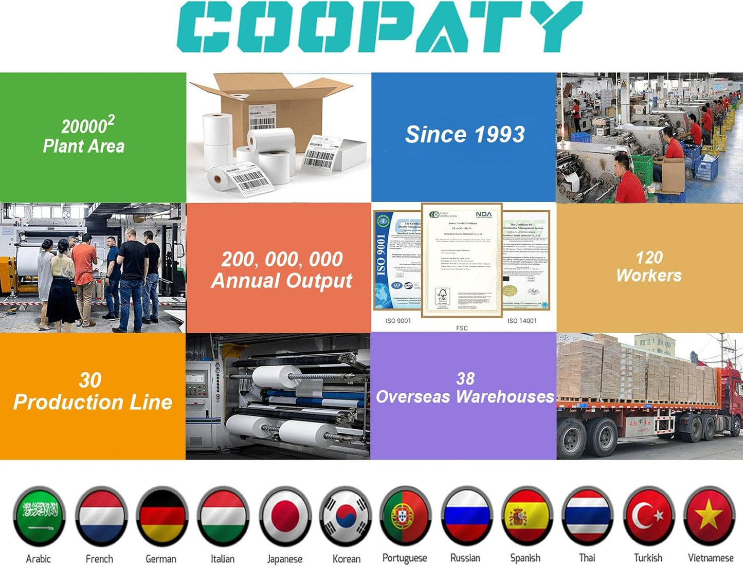 Coopaty Half Sheet Shipping Labels for Laser and Inkjet Printers 8.5 x 5.5 Mailing Address Labels, Permanent Adhesive (250 Sheets, 500 Labels)