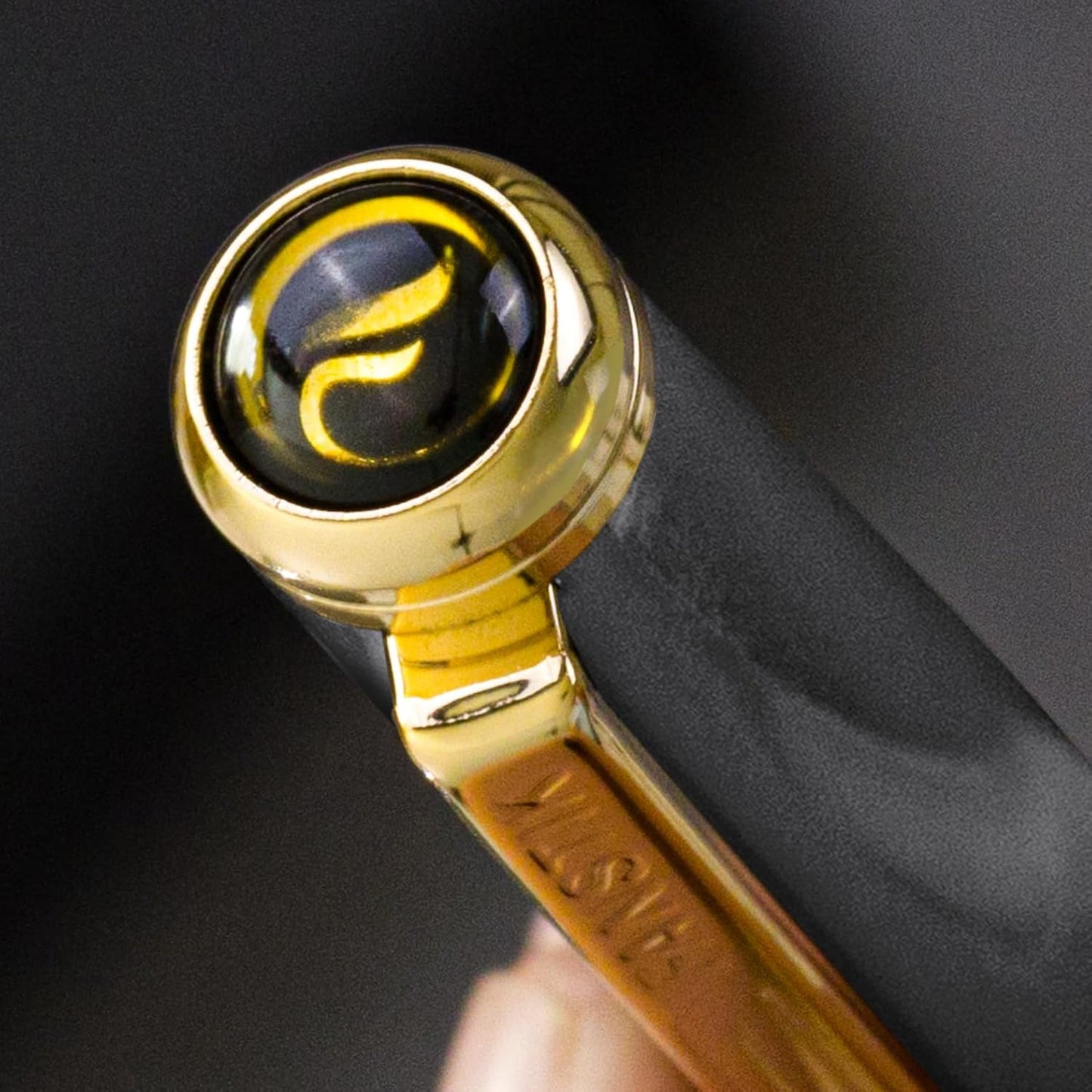 Customized Silver&Gold Luxury ballpoint pen (Made In USA) fancy gift set for women, Real 24K Gold Plating, Professional executive pen gift set for men (Lux Custom-BallPoint Silver-Gold)