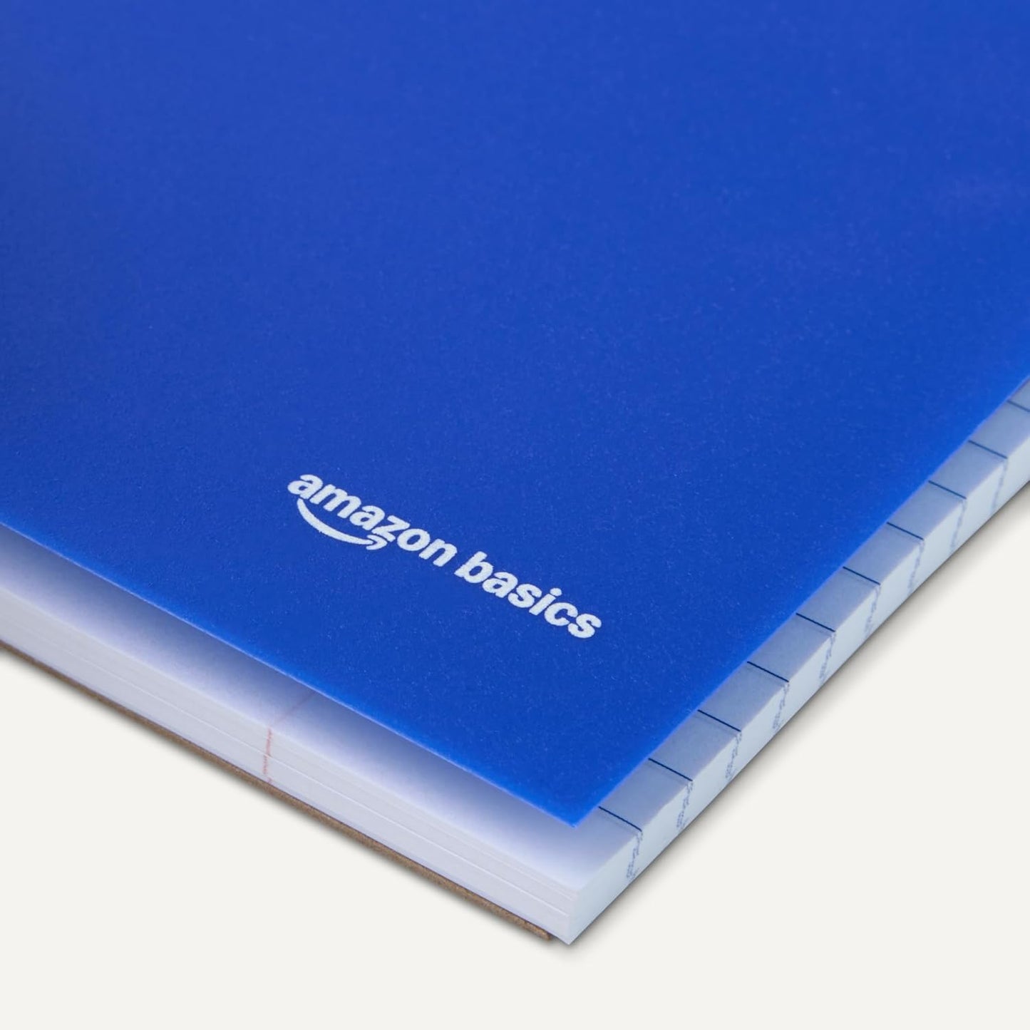 Amazon Basics 1 Subject Wide Ruled Spiral Notebook, Poly Cover, 100 Sheets, 8" x 10-1/2", 3 pack, Assorted Primary Colors