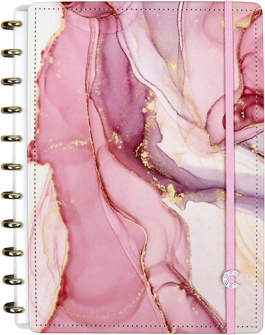 Premium Discbound Notebooks - Plan, Organize, Customize, and Conquer- Discbound Planner with 4 Tab Dividers For Work, School, Journal, or Daily Use – (AGATHA, LARGE 7.87 x 10.82 in)
