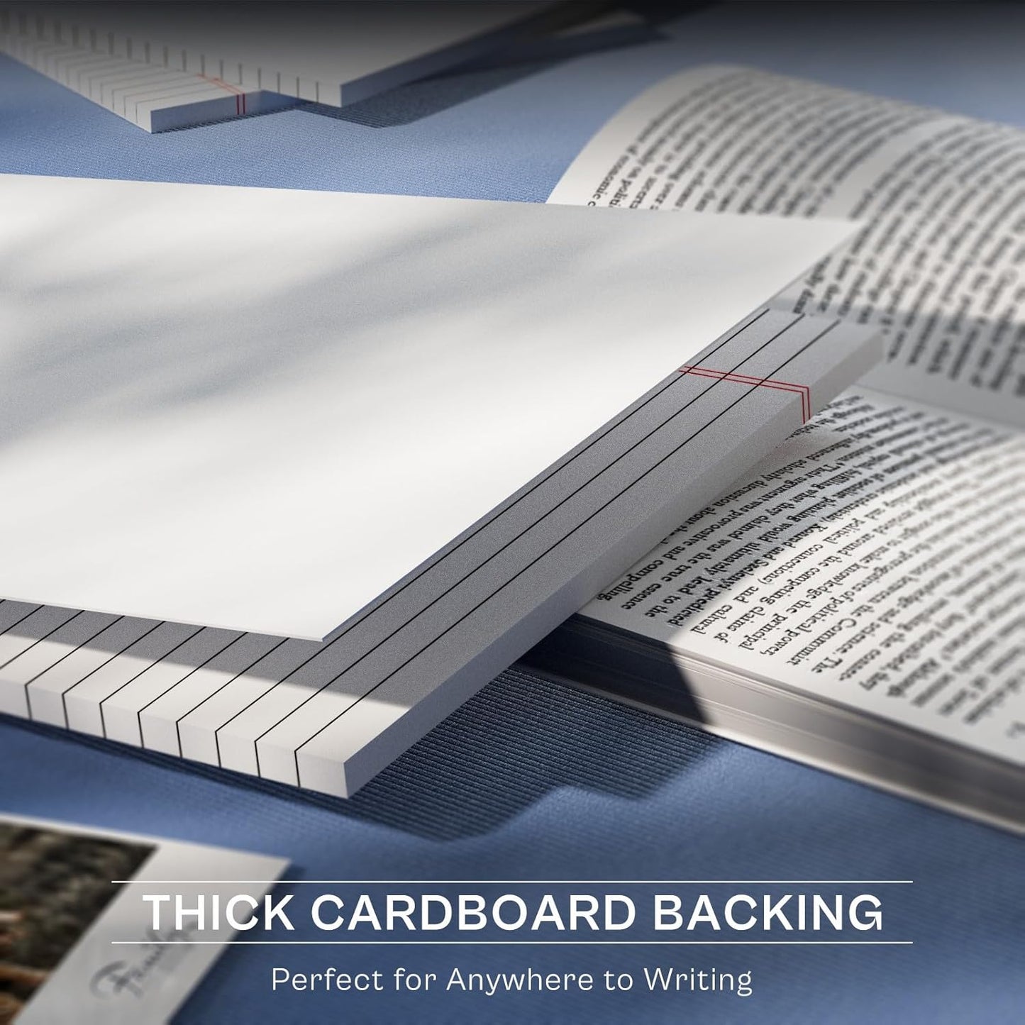Notepads 8.5 x 11 Legal Pads of Paper, 8 Pack Note Pads 8.5 x 11 Lined Paper Wide Ruled, Perforated Legal Pad 8.5 x 11'' Paper Pads with Strong Backer Note Pad for Office, School, Homework