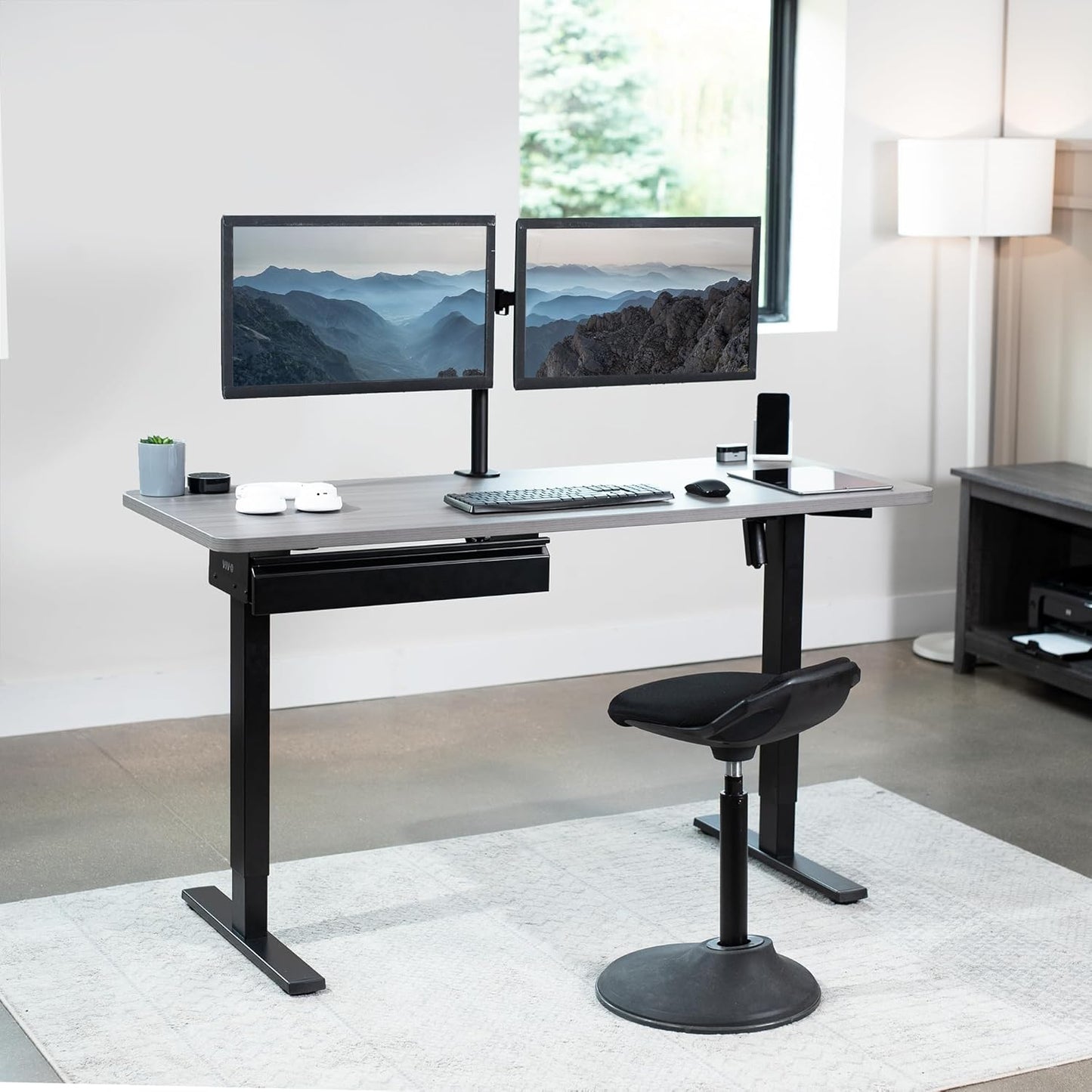 VIVO 22 inch Under Desk Slide Out Drawer Without Shell, Home Office Storage Organizer, Black, DESK-AC03A-22B