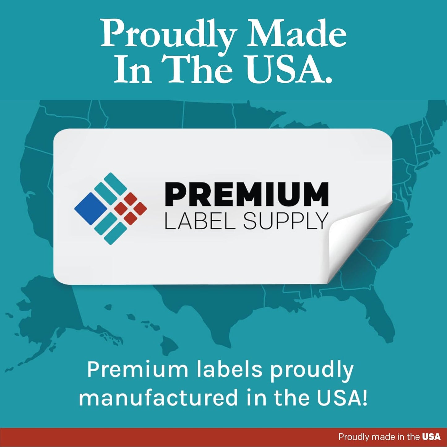 Premium Label Supply Waterproof White Return Address Sticker Labels – 1.75" x 0.5" – Laser Printers Only – (80 per Sheet), 100 Sheets - 8,000 Total Adhesive Labels