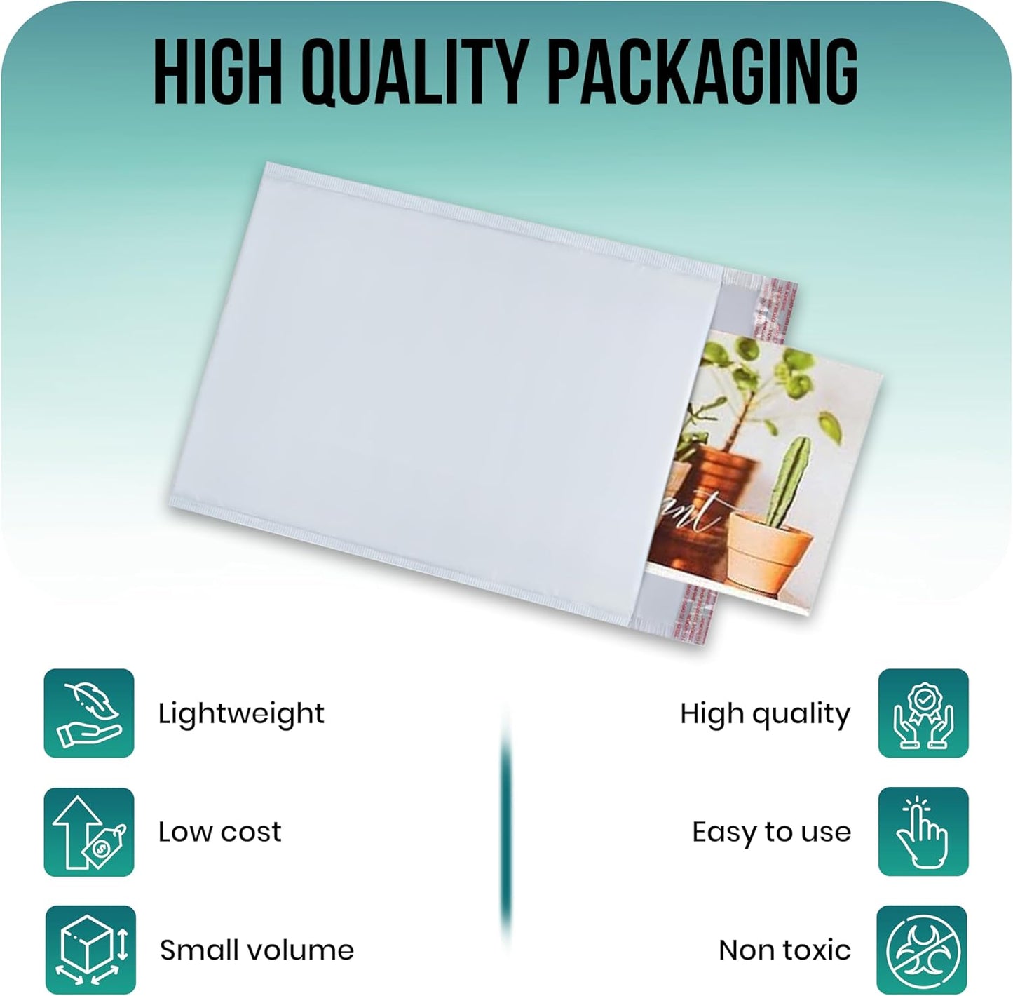 Levex - #0 6" x 10" [5 Pack] Poly Bubble Mailers, Padded Envelope Mailers, Packing Envelope & Mailing Bags for Shipping