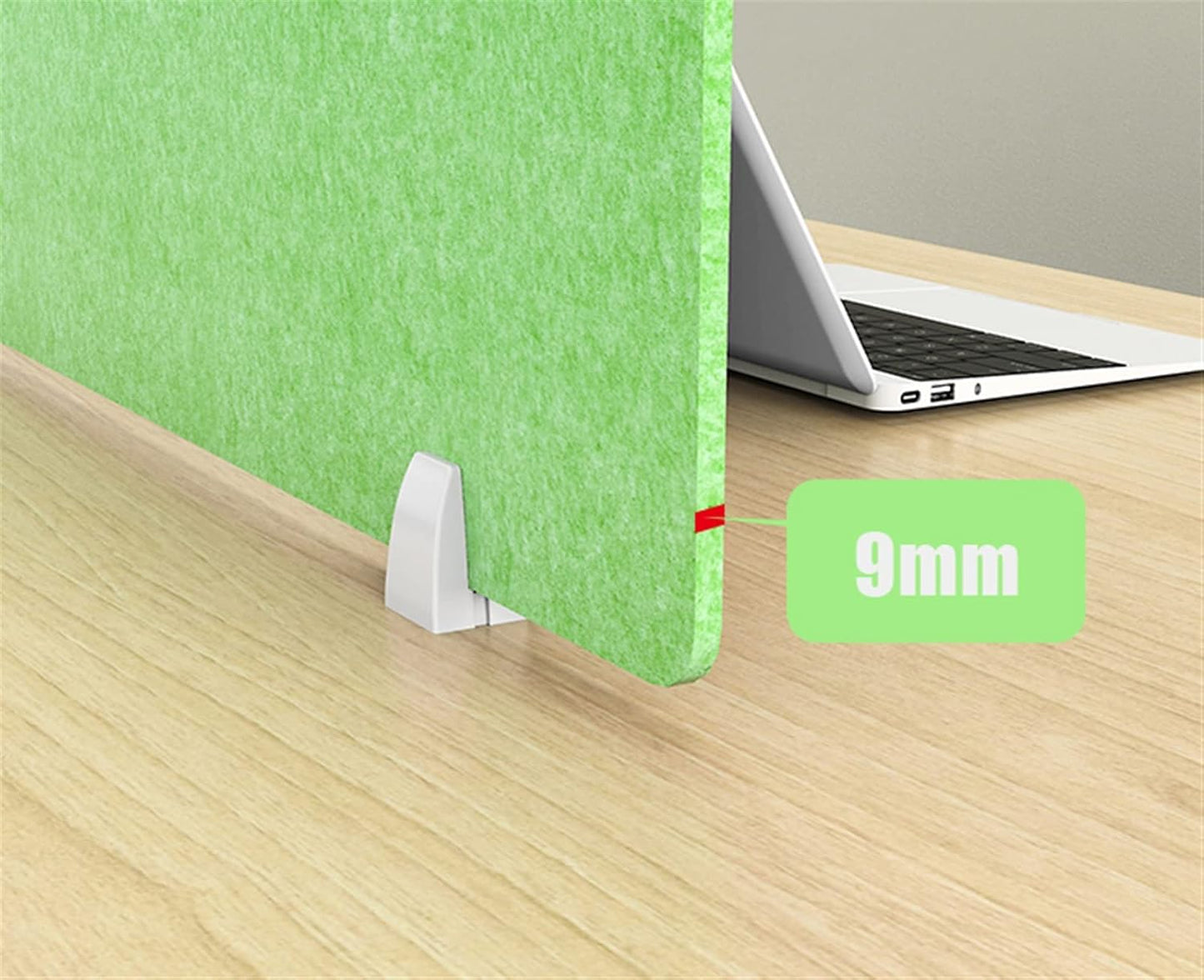 Icegrey Acoustic Desk Divider Privacy Panel Removable Sound Absorbing Desk Partition Board with 2 Clips for Student Call Centers Offices Braries Classrooms Library, Dark Grey, 15.6x11.7"