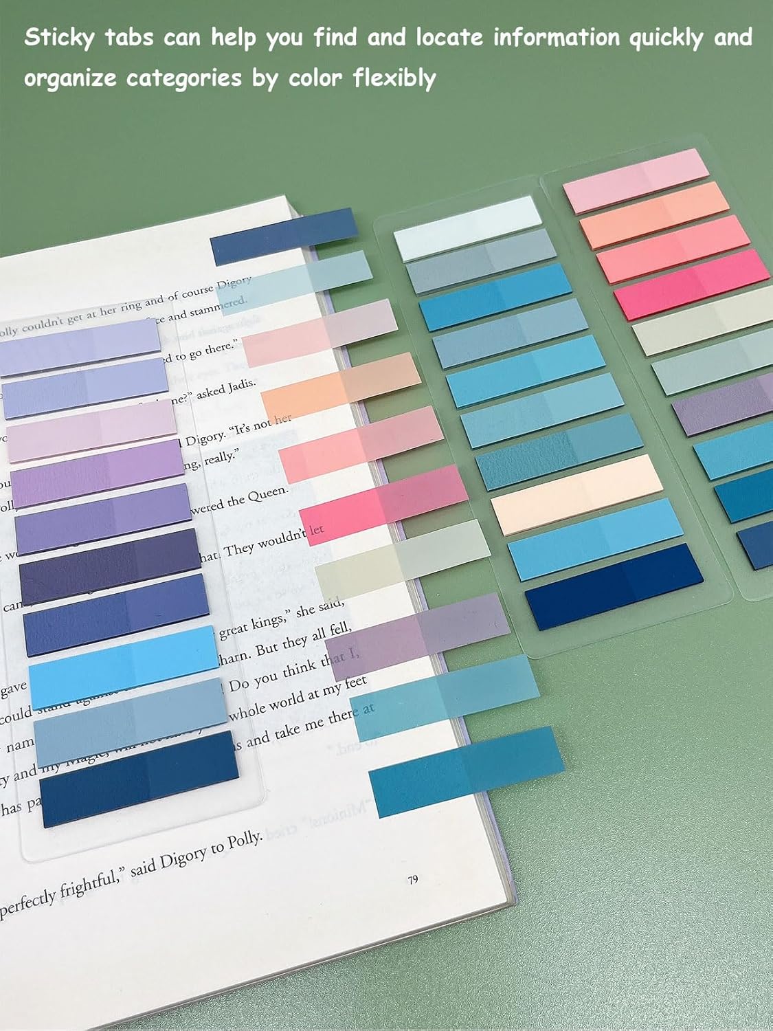 4800pcs Book Annotation Tabs, Sticky Book Tabs for Annotating, Morandi Sticky Notes for Binder, Page Markers, Multi-Colored Writable and Repositionable Annotation Supplies