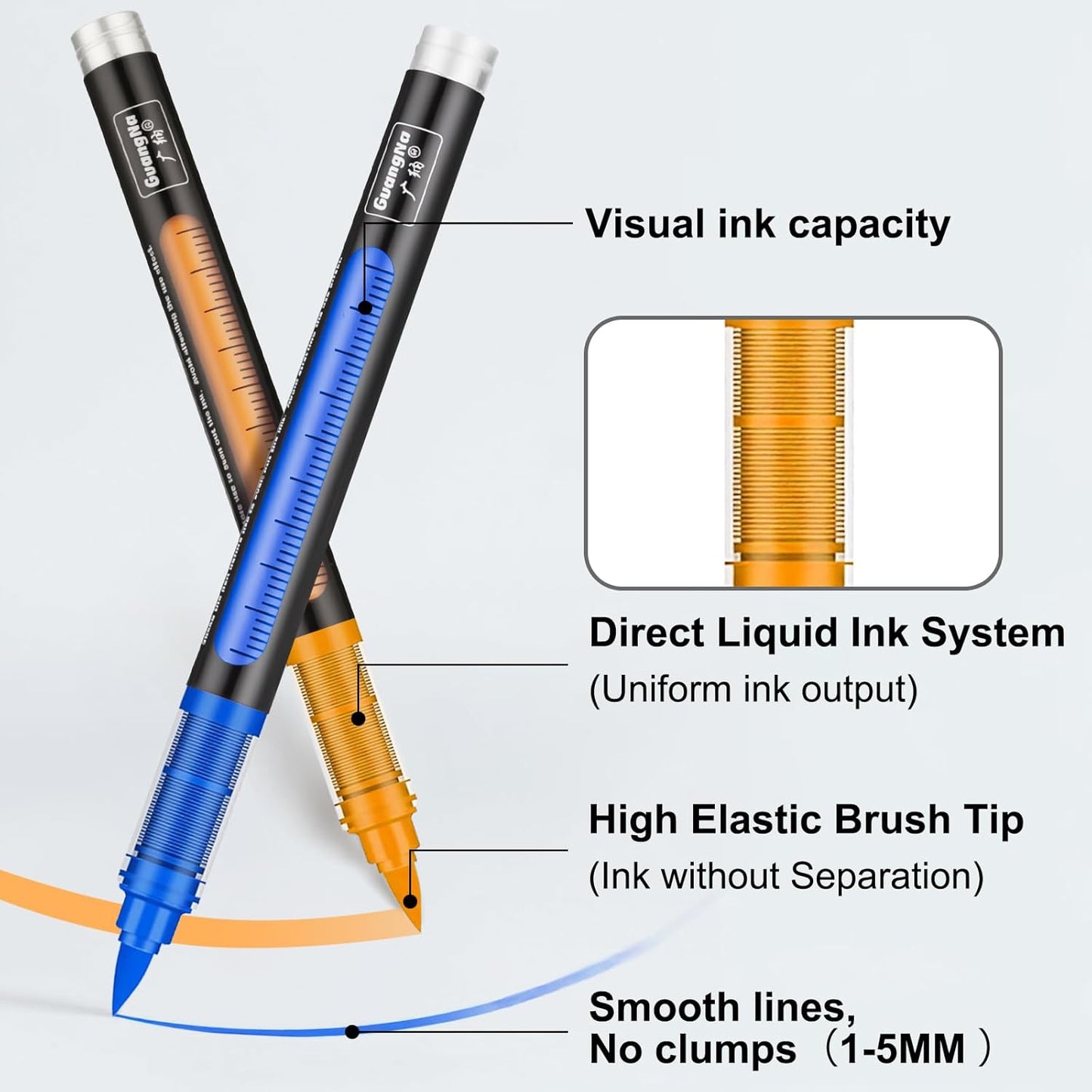 JRQ 240 Colors Acrylic Paint Markers, Brush Tip Acrylic Paint Pens for Wood Rock Glass Canvas Stone Fabric Glass Metal Ceramic Canvas DIY Crafts Art Supplies Kids Gifts