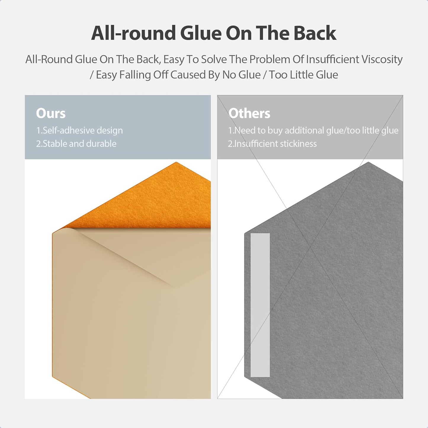 12 Pack Acoustic Panels Self Adhesive Sound Proof Foam, High Density Sound Acoustic Foam Panel, 12X10.23X0.4 Inch Hexagon Wall Panels in Home, Office, Reccording Room, Studio(Orange)