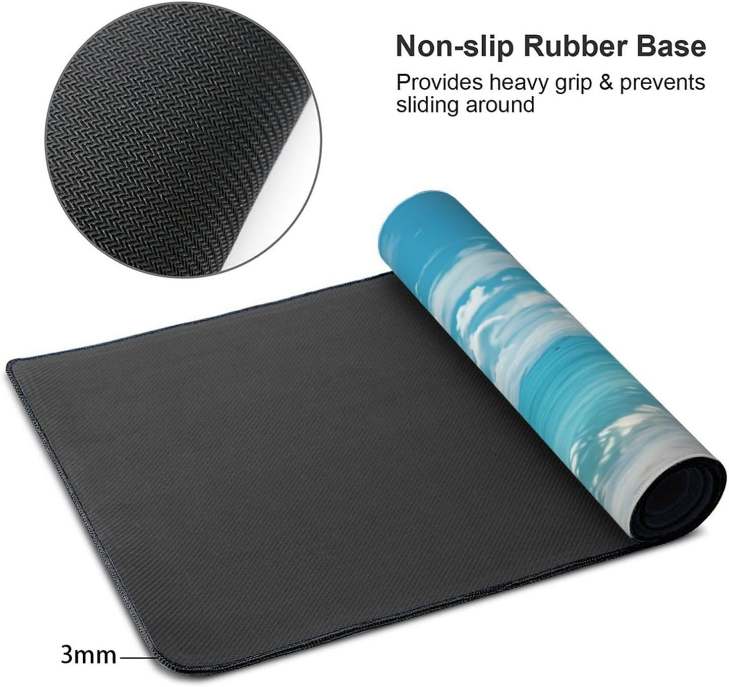 35.4 x 15.7 in, Waterproof XXL Large Mouse Pad for Desk, Extended Keyboard Mouse Mat for Computer Office, Big Laptop Mouse pad, Gaming Pc-Summer Beach
