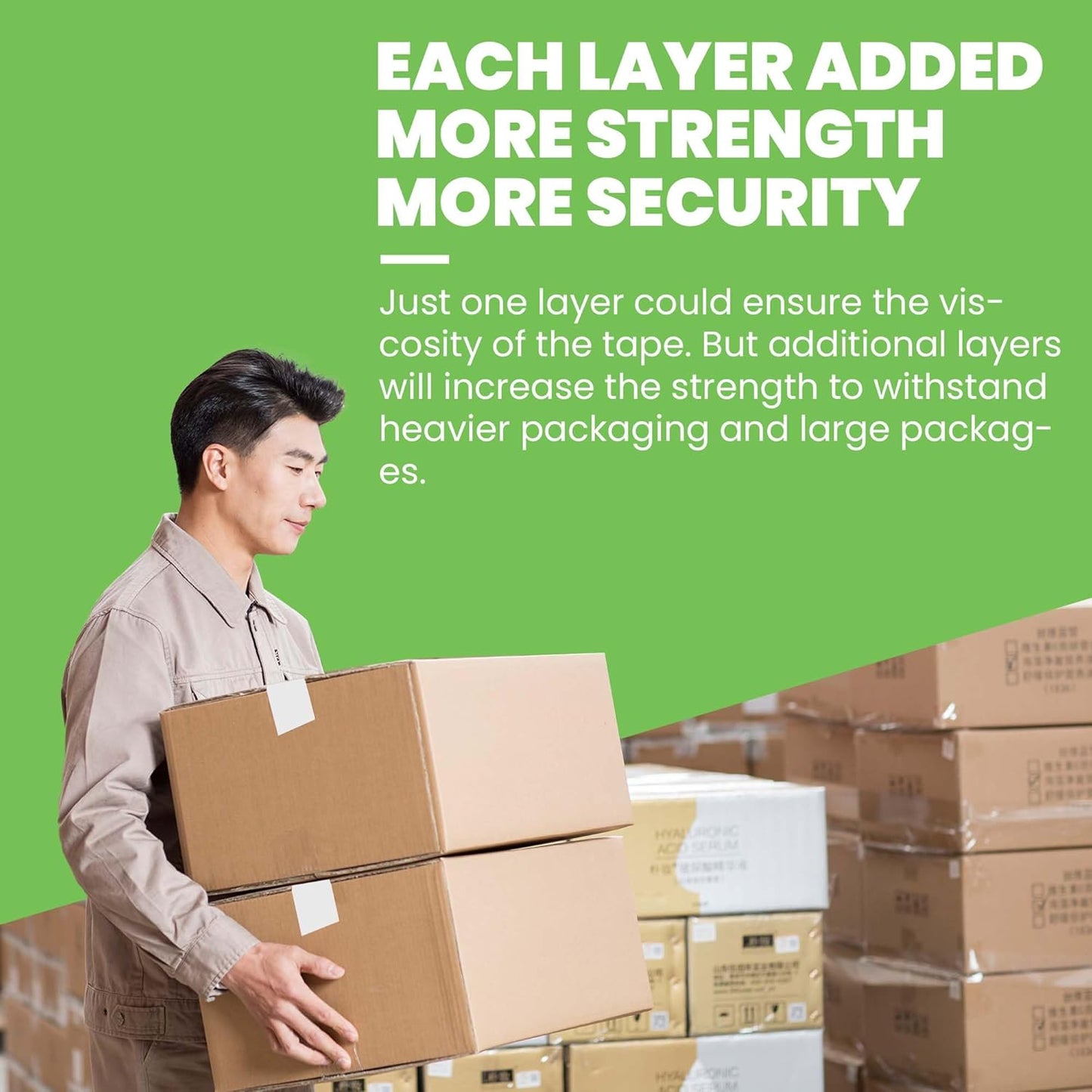 Eco-Friendly Kraft Paper Tape 2Inch x 55Yard, White Paper Packing Tape, Biodegradable Recyclable Packaging Tape Self Adhesive Box Tape for Shipping, Sealing, Moving, 4Rolls