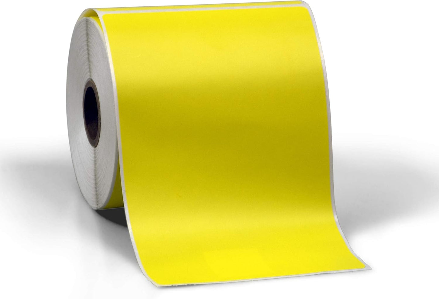 4" X 6" Direct Thermal Perforated Stickers Labels for Shipping Labels, Inventory, and Color Coding - Compatible with Zebra, Rollo, Godex and More (Yellow, Pallet)