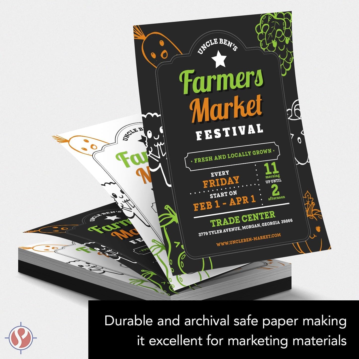 Bright White Paper - Multipurpose Office Print Writing Copy - Flyers, Posters, Design Proposals, Business Documents | 11 x 17 | 100lb Text (40lb Bond) | Acid Free Paper | 100 Sheets per Pack