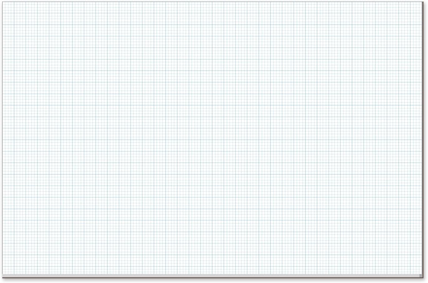 Graph Paper Pad - 30 Sheets/60 Pages, 24" x 36" Large Graph Paper 1" and 1/4" Blue Grid Paper for Engineer Architect Designer Mathematician Draftsmen Sketch House Commercial Building Plan Drafting