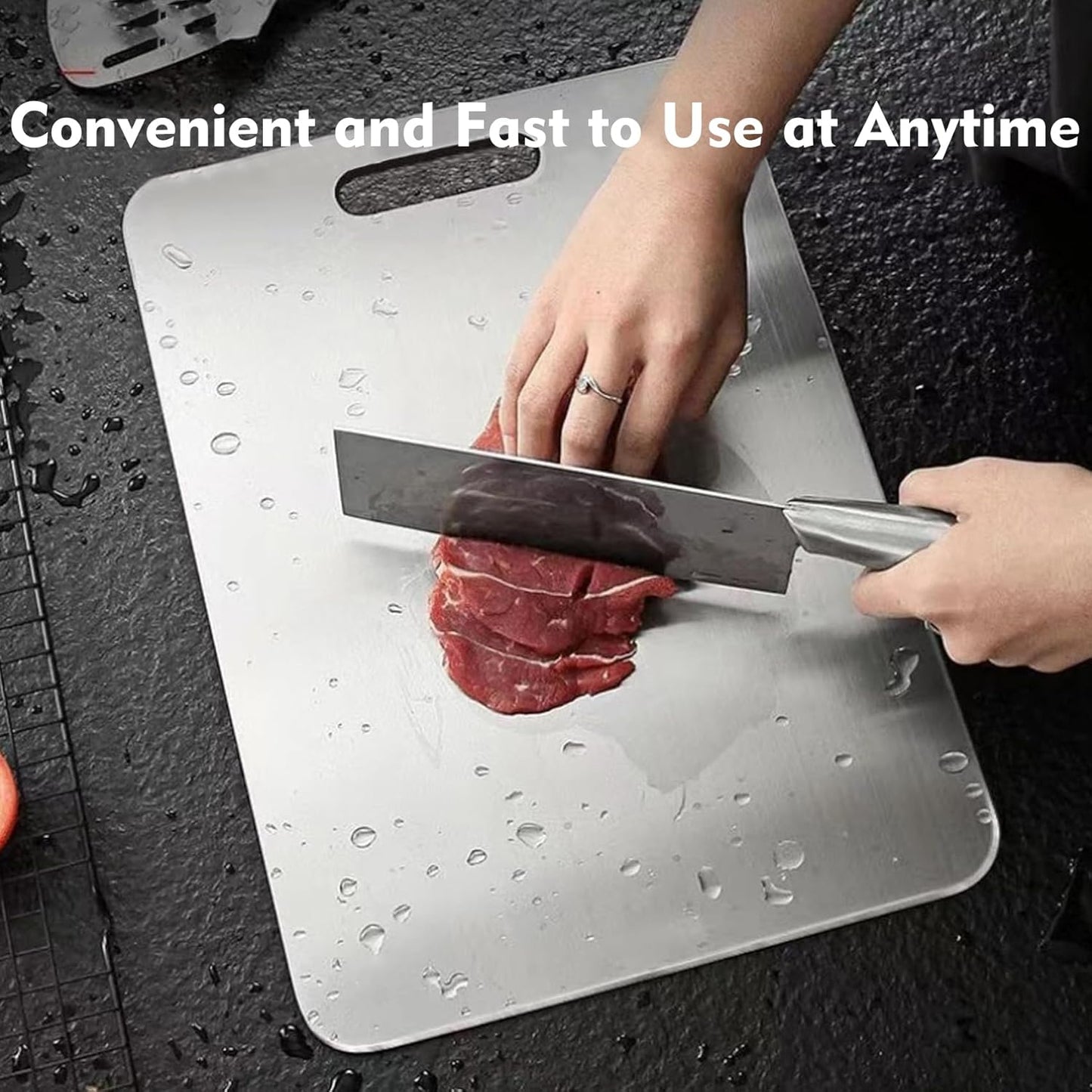 Titanium Cutting Board - 3 pack Double Sided Titanium Cutting Mat for Kitchen