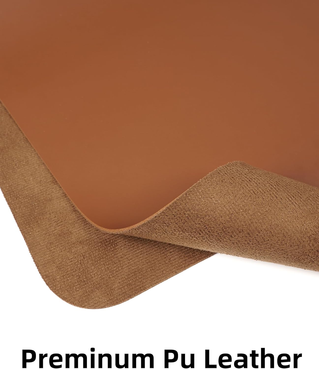 Large Desk pad mat,Mouse Pad,Office Desk Mat, Non-Slip PU Leather Desk Blotter,Large Desk mat,Waterproof Keyboard mat for Office/Home/Decor (Brown,48" x 17")