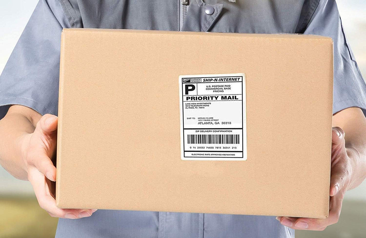 4x6 Thermal Labels, 8000 Shipping Labels with Perforated Line, Commercial Grade Thermal Shipping Label Paper