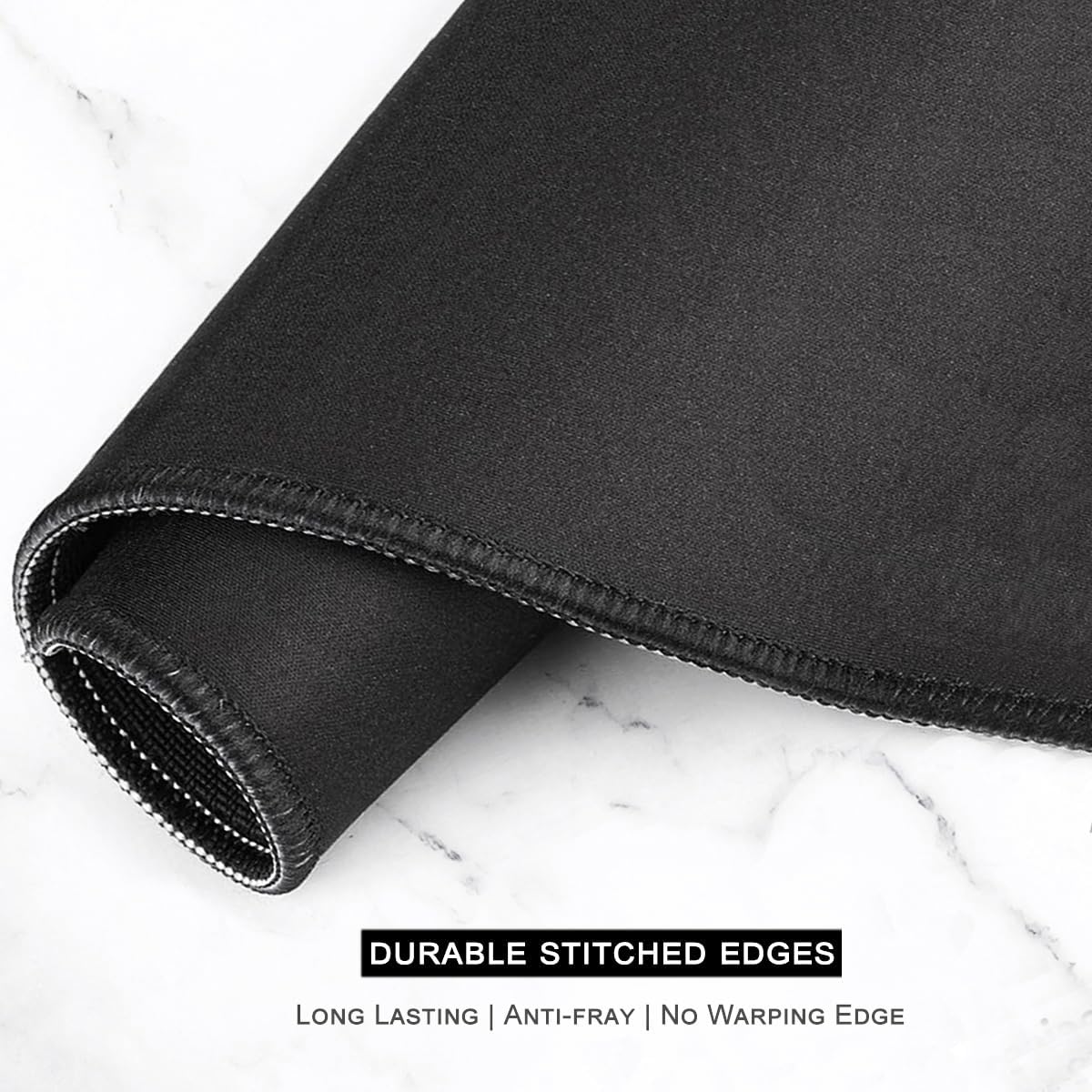 Auhoahsil Large Mouse Pad, XXL Gaming Mousepad, Desk Mat for Desktop, Thick Rubber, Big & Long Size, Stitched Edges, Full Desk Pad for Laptop & Computer, Extended 31.5 x 11.8 in, Janpanese Wave
