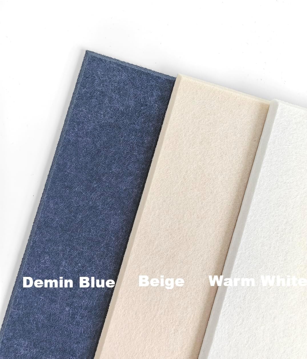 Large Cork Board Alternative - 12-Pack Felt Wall Tiles with Safe Removable Adhesive Tabs, Cork Wall Tiles Bulletin Board Home Office Essentials - Beige