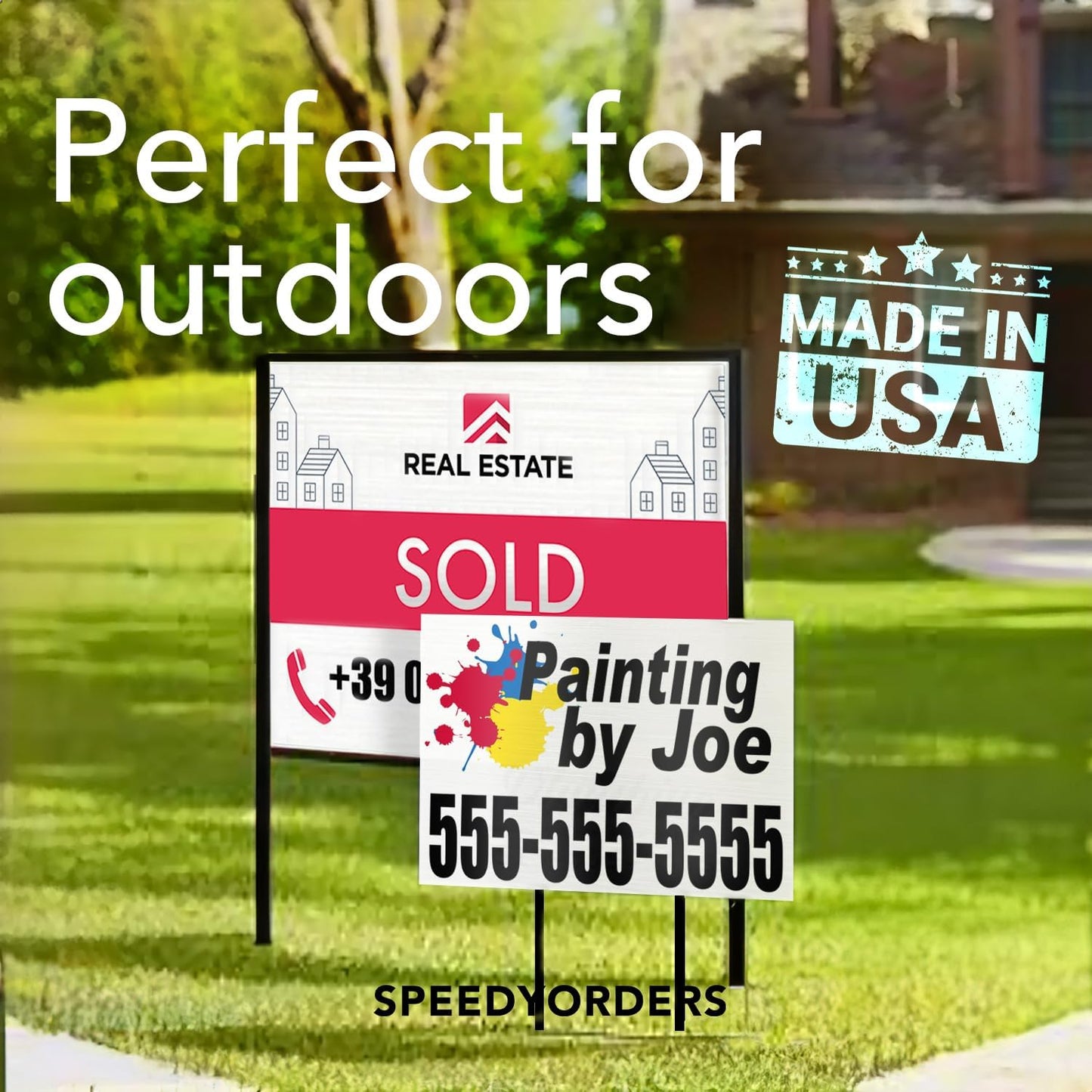 Custom Metal Signs, Personalized Aluminum, Customized Safety, Business Signs, Waterproof Outdoor, White Aluminum (Gray, 30x24 In)