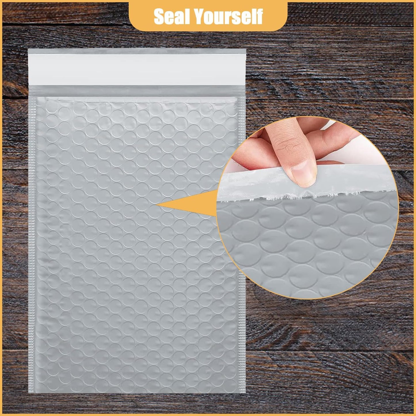 8.5in x 11in Bubble Mailer, Gray Poly Mailer, Padded Envelope, Shipping Envelope, Waterproof, Self-Sealing, For Small Business, Shipping, Mailing, Boutique Packaging(25PCS)
