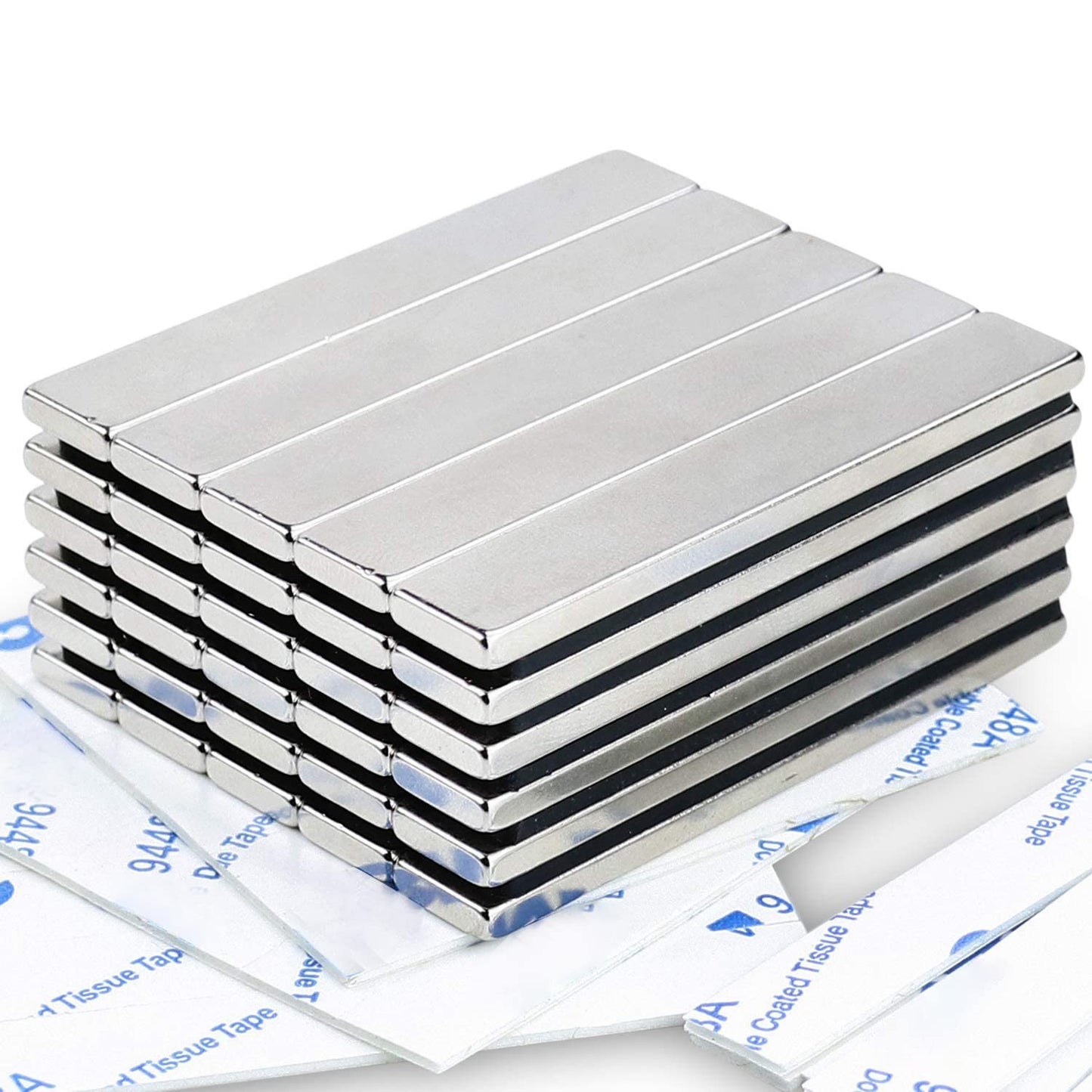 LOVIMAG Powerful Neodymium Bar Magnets, Rare-Earth Metal Neodymium Magnet - 60 x 10 x 3 mm, Pack of 30