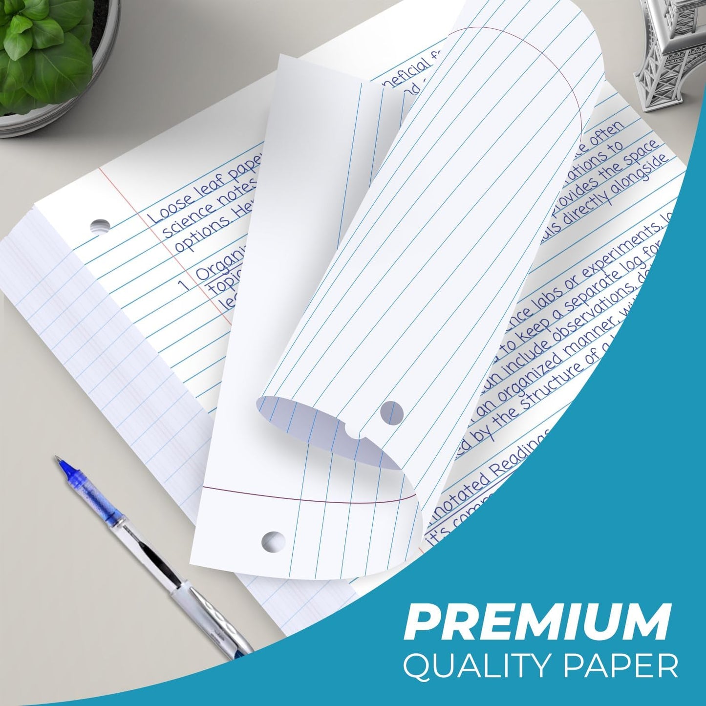 576 Pack (Pallet) Loose Leaf Paper Bulk, 86400 Sheets, College Ruled, Pallet of Filler Paper, 150 Sheets/Pack, 8 x 10.5",3 Hole Punched, 56 Gsm Thick Paper, School & Office, 4-7 Days Transit